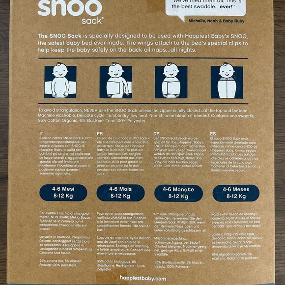 Happiest Baby Snoo Sack - Cream - Picture 2 of 3